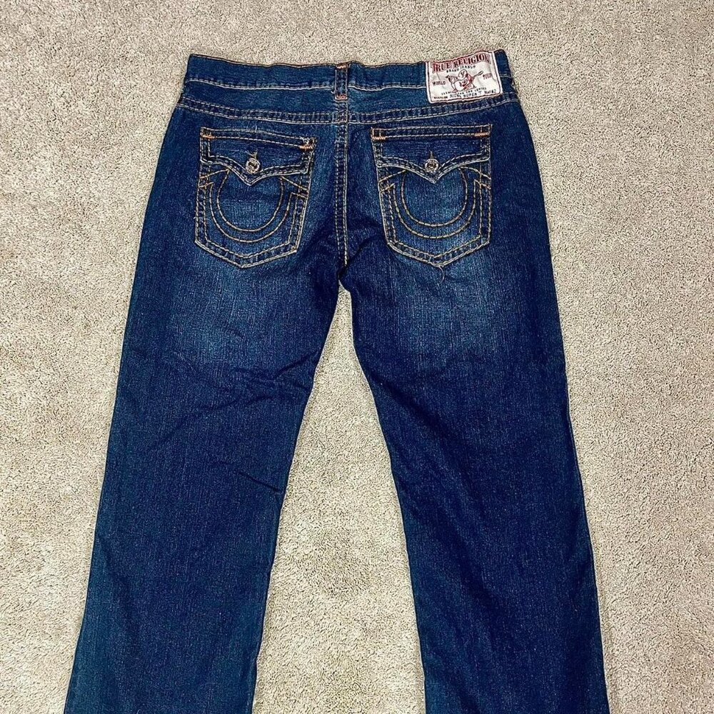 True Religion Men's Blue and Navy Jeans